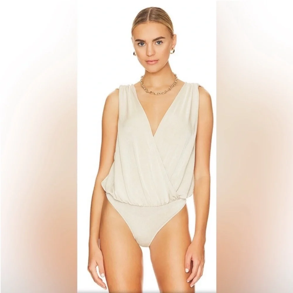 BOGO Free people NIGHT OWL BODYSUIT IN MORNING OAT - Picture 5 of 5